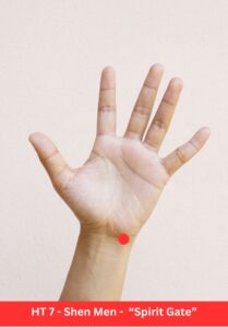 Acupuncture Point HT 7 Shen Men 